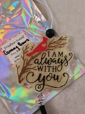 I Am Always With You Hanging Scent Charm - Red Cardinal